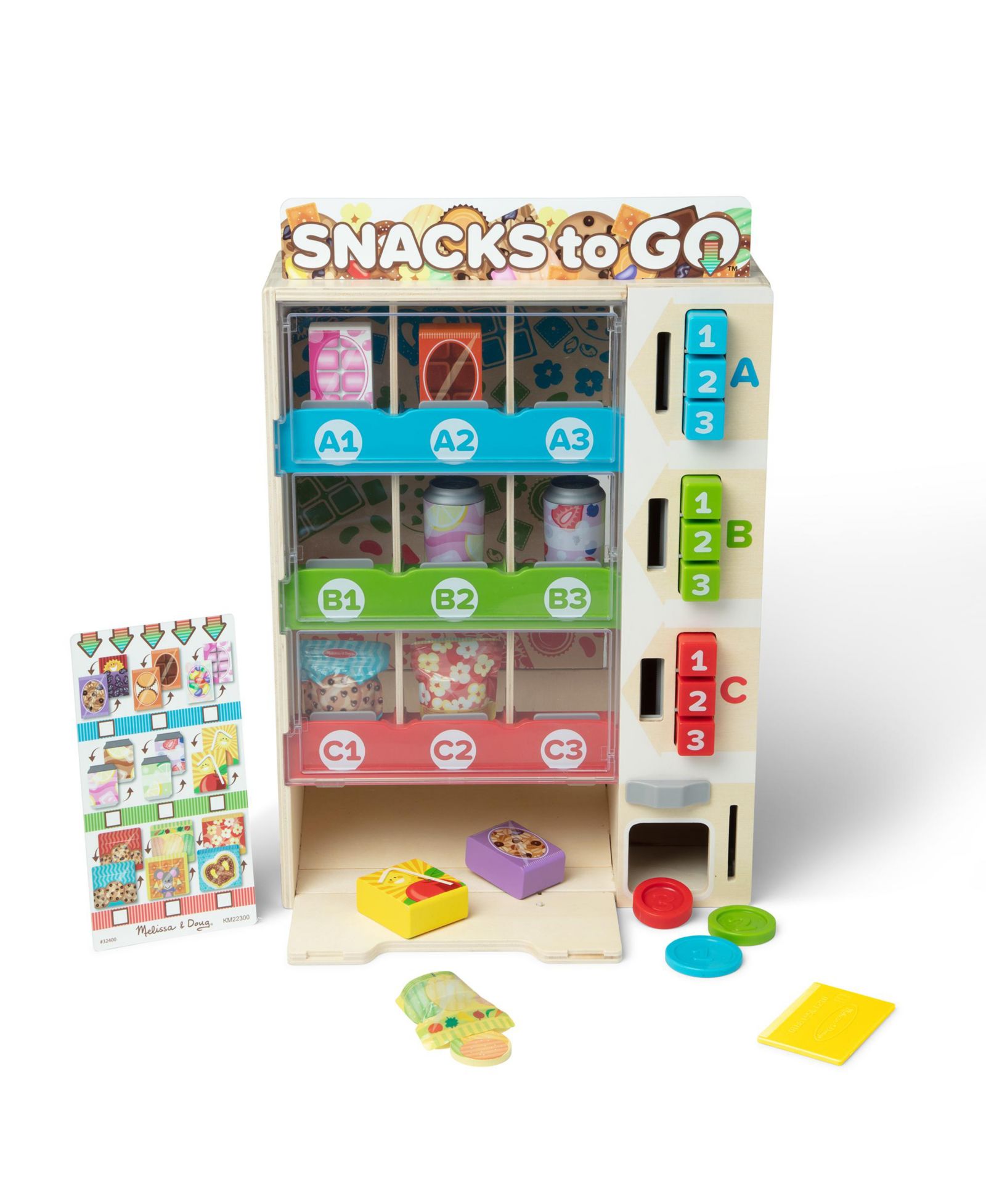 Деревянный игровой набор Melissa and Doug Sort, Stock & Select Vending Machine
