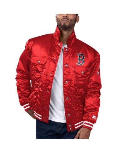 Мужская джинсовая куртка Levi's x Red Boston Red Sox Silver Tab Satin Full-Snap Trucker