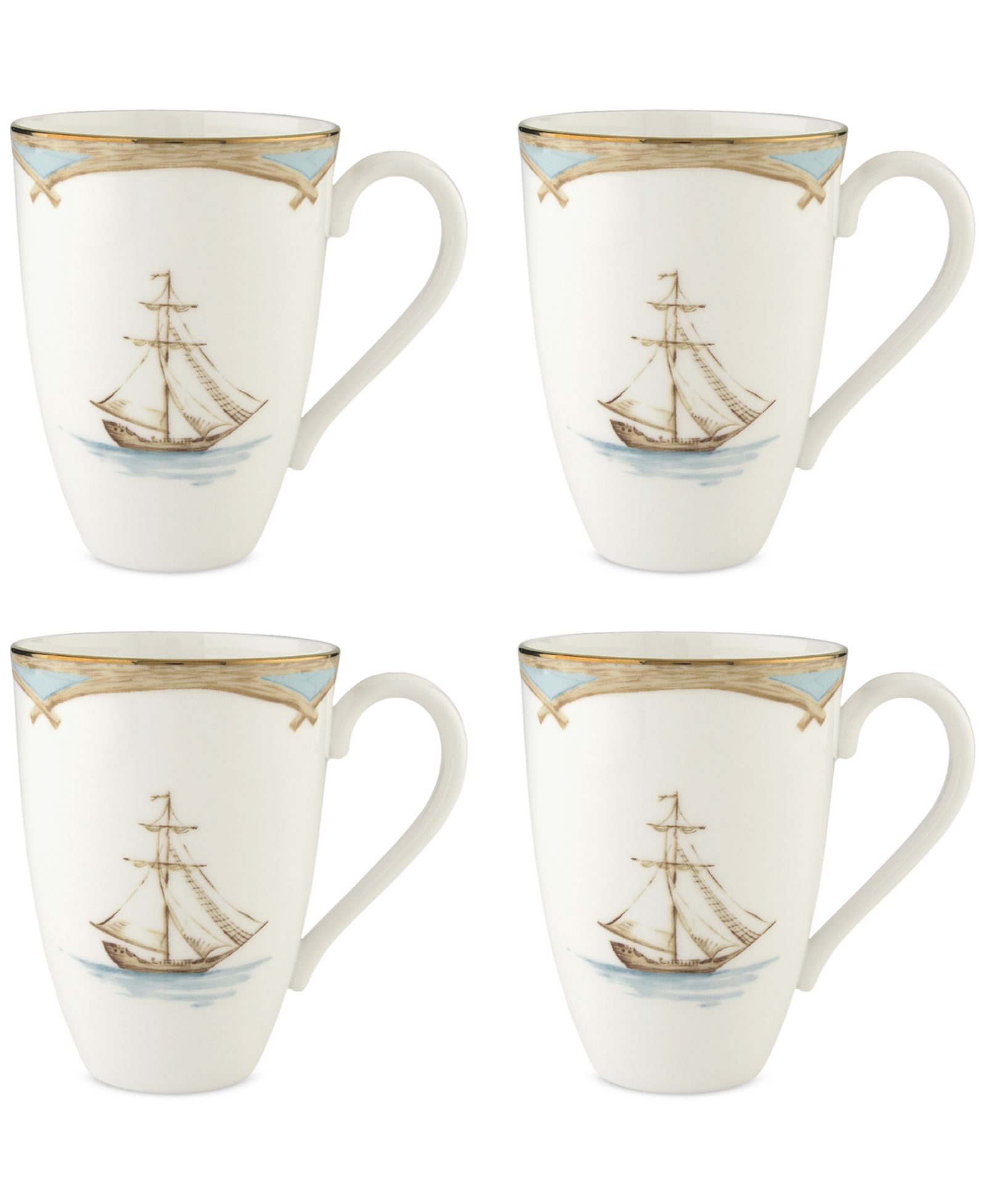 Набор кружек Lenox British Colonial Tradewind, 4 шт.