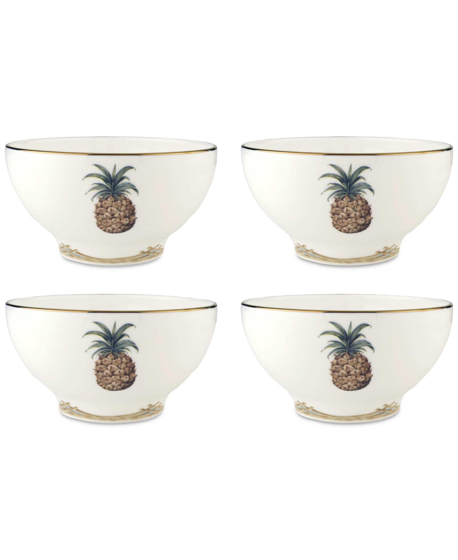 Набор рисовых чаш Lenox British Colonial Bamboo, 4 шт.