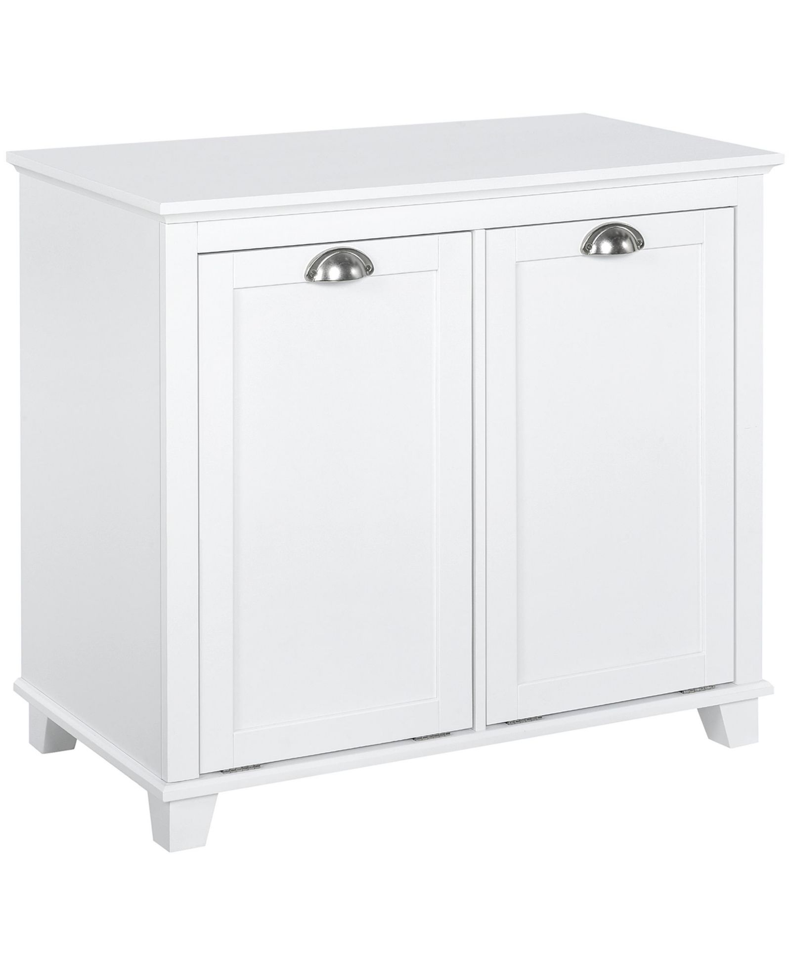 HOMCOM Tilt-Out Laundry Sorter Bathroom Cabinet