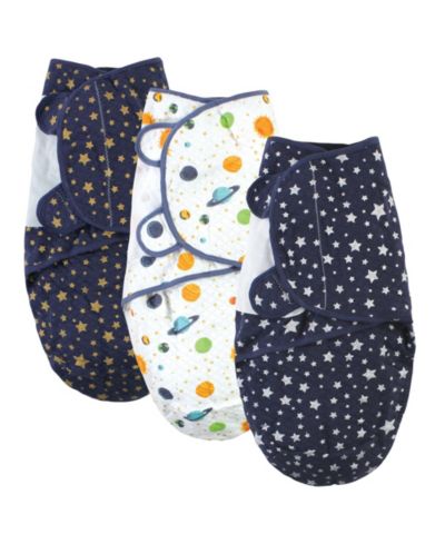 Hudson Baby Детский Hudson Unisex Padded Cotton Swaddles (3-Piece Set)