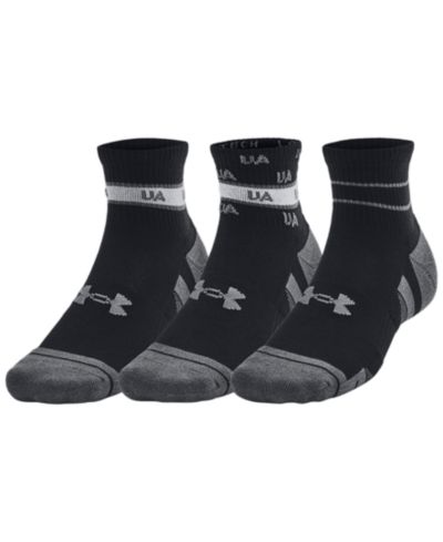 Under Armour Men's UA Performance Tech Quarter Socks, 3-Pack