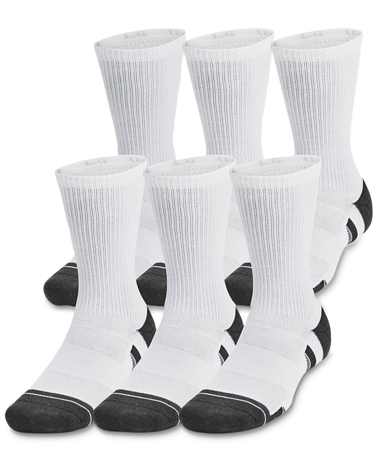 Under Armour Unisex Performance Tech Crew Socks - 6-pack