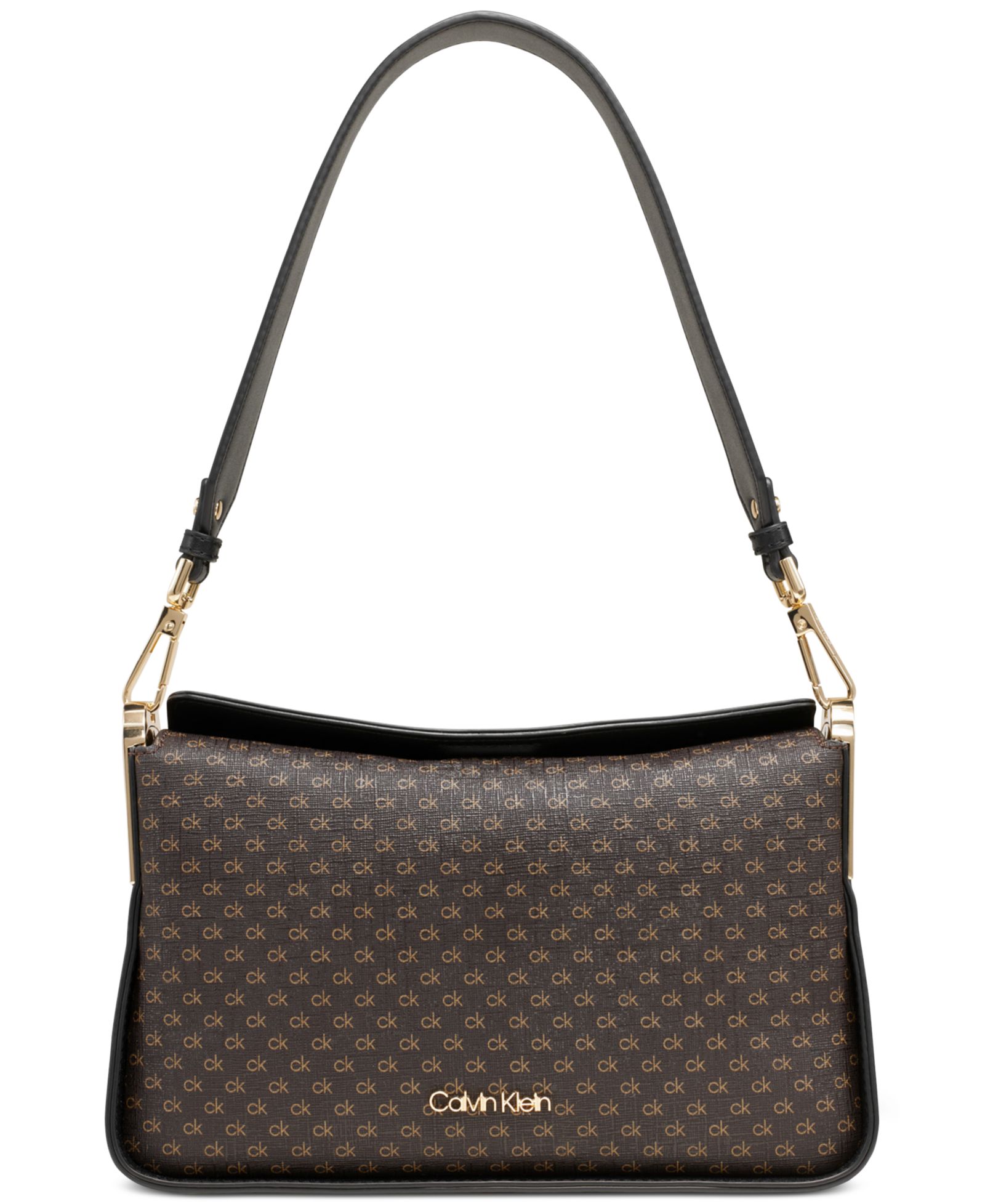 Calvin Klein Fay Signature Demi Shoulder with Magnetic Top Closure