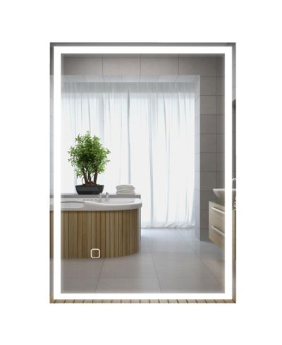Зеркало для ванной комнаты HOMCOM с диммером, LED Lights, 3 цвета и функция антизапотевания