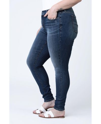Джинсы SLINK Jeans Plus Size Denim Mid Rise Skinny