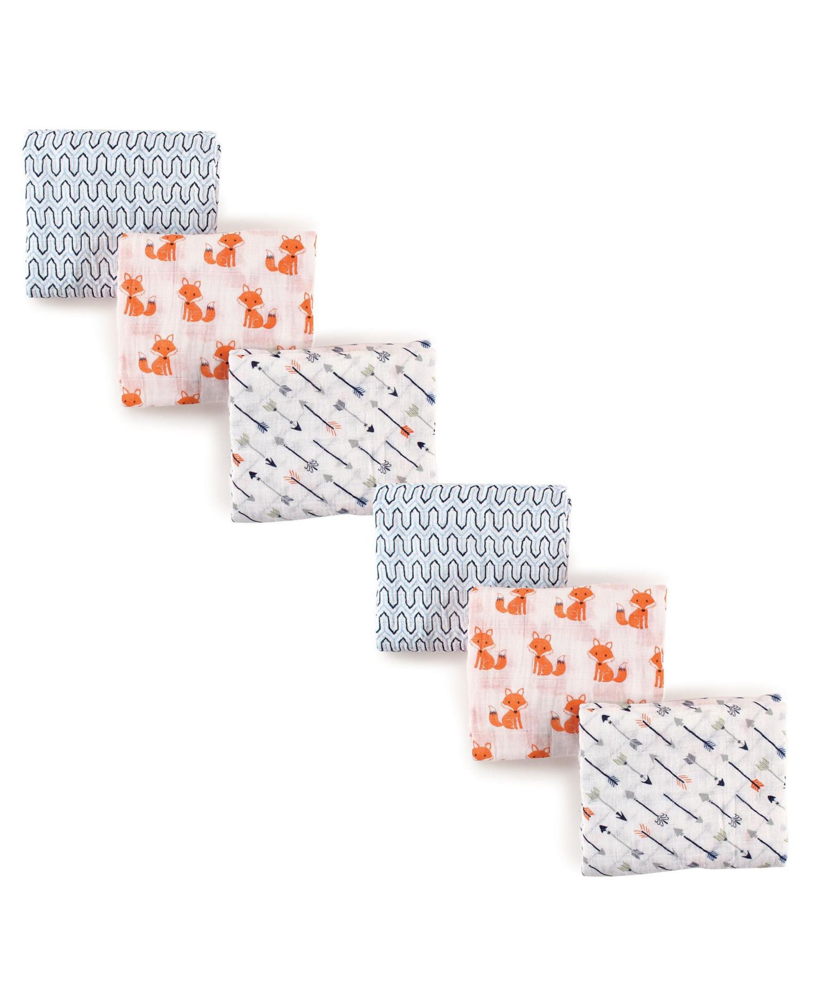 Hudson Baby Cotton Muslin Swaddle Blankets Bundle Set