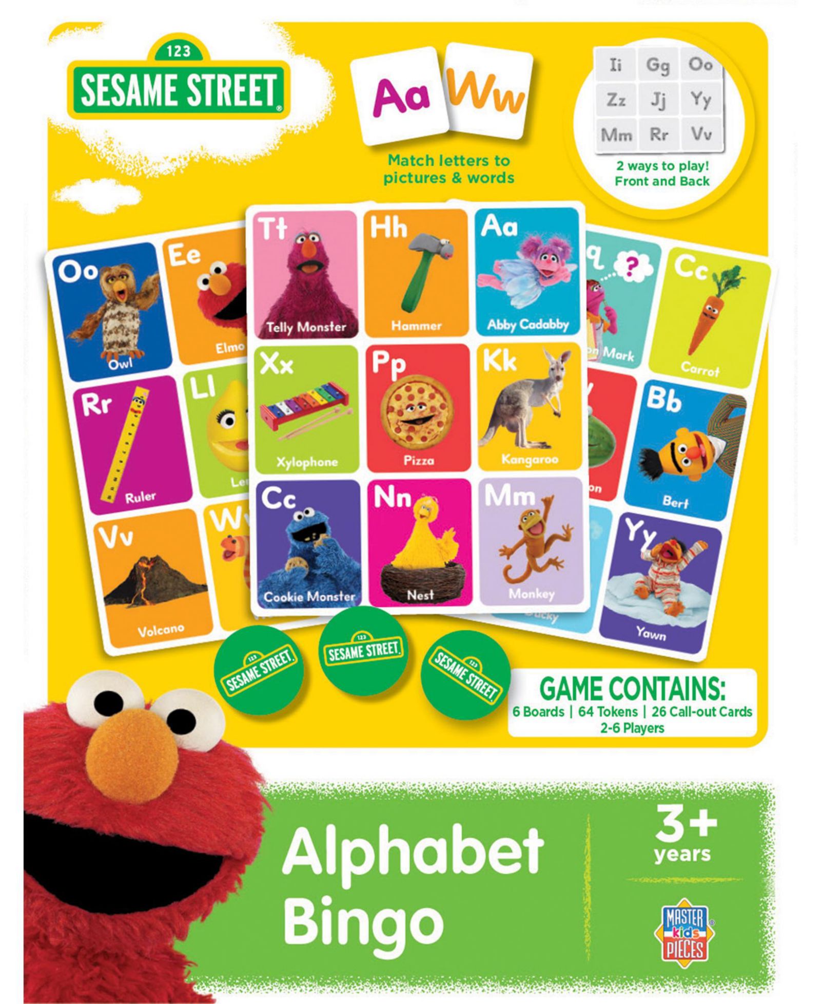Бинго Sesame Street Alphabet MasterPieces для детей и семей