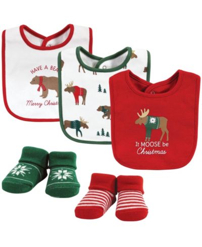 Набор из 5 штук Hudson Baby Bandana Bibs и носков