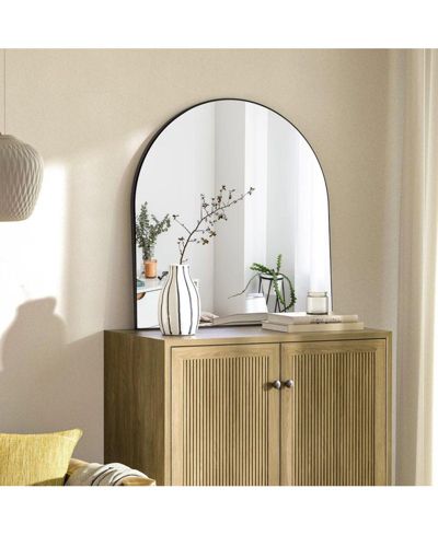 Декоративное настенное зеркало HOMLUX 32"x34" Arched Mantle Black