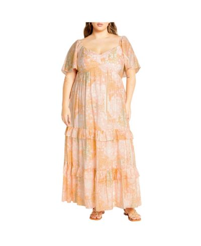 CITY CHIC Women's Marci Print Maxi Dress
