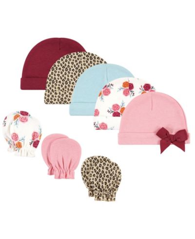 Набор Hudson Baby Baby Girls Hudson Cotton Beanie и рукавички