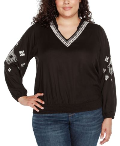 Женская блузка Belldini Plus Size с вырезом V
