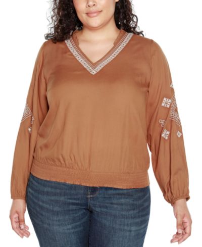 Женская блузка Belldini Plus Size с вырезом V