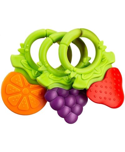 Sperric Baby Teething Toys for Newborns 0-6 Months, Textured Silicone Teethers for Infants 6-12 Month, Fruit Shaped, Soothes Baby's Gums, 3 Pack