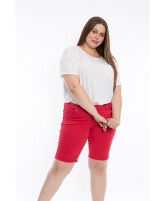 Женские шорты Slink Jeans Plus Size Mid Rise Bermuda