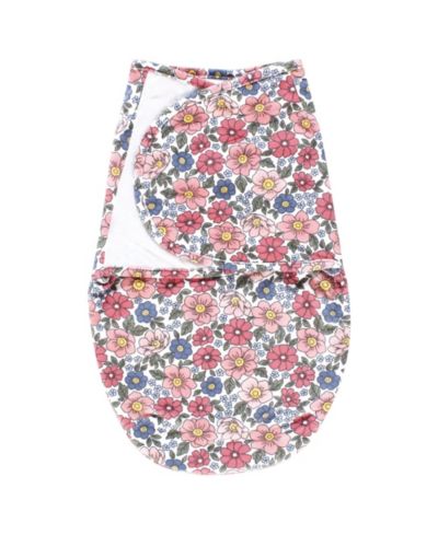 Pink blue pretty floral