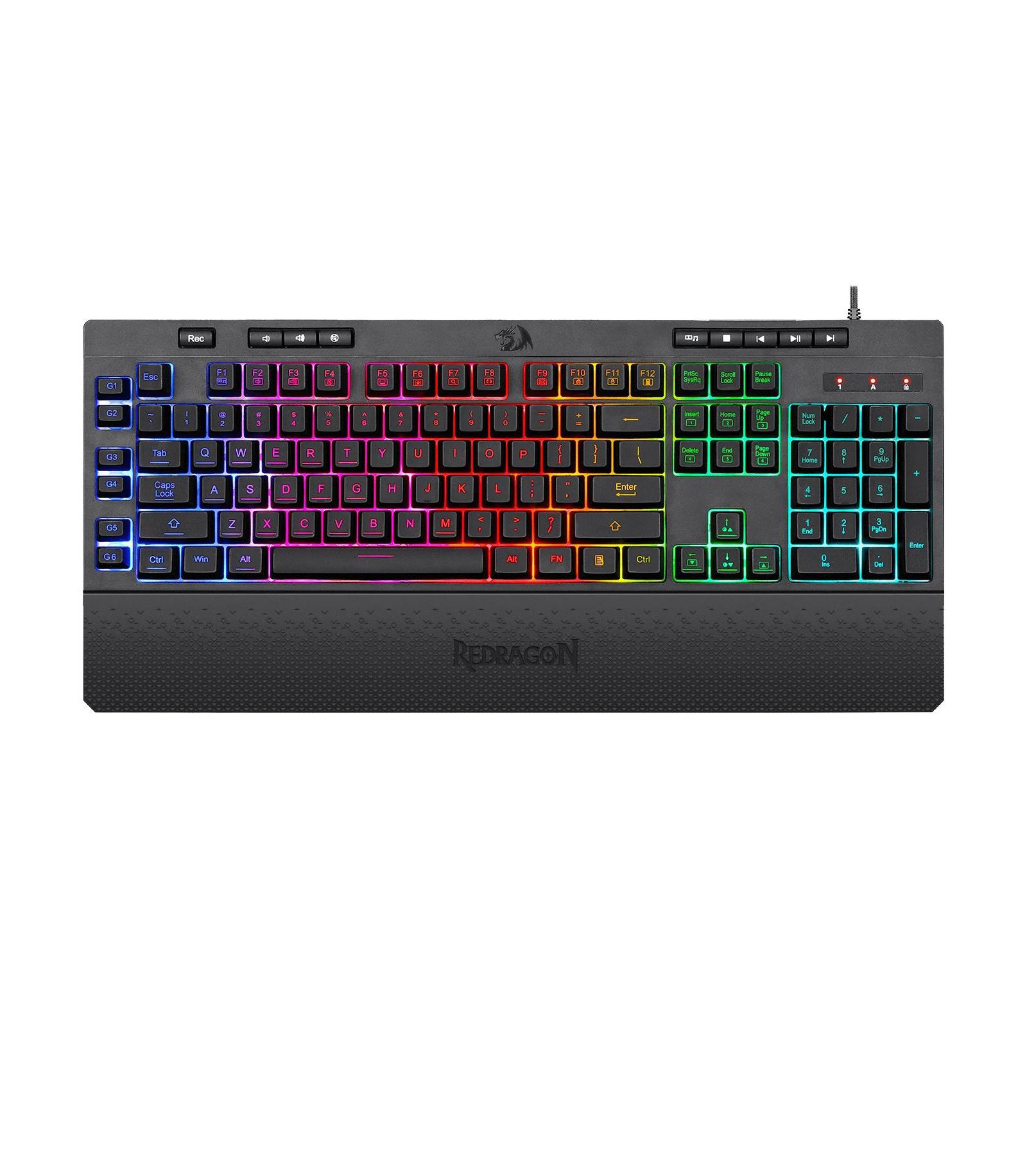 Redragon Shiva K512RGB проводная мембранная игровая клавиатура с RGB подсветкой