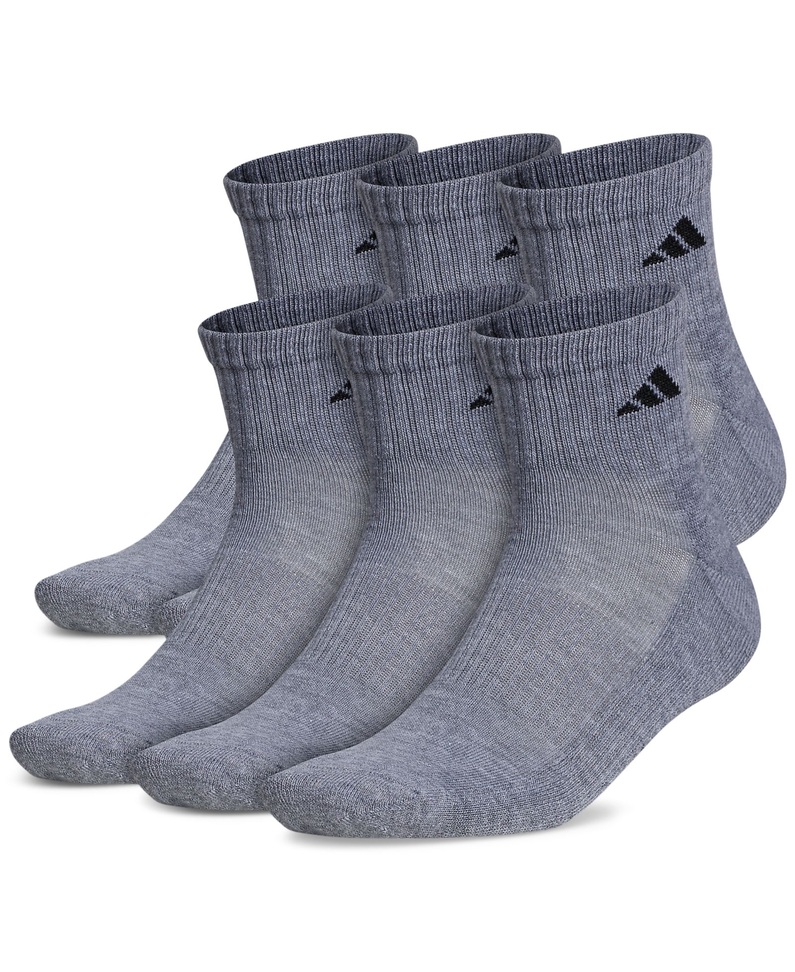 adidas Men's Athletic 6-Pk. Cushioned Quarter Socks