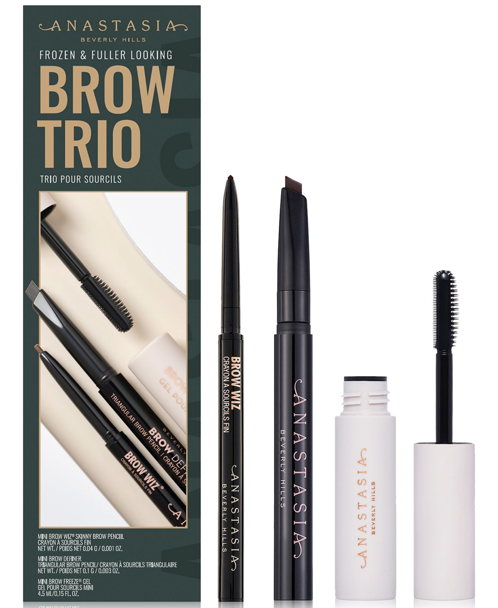 Anastasia Beverly Hills набор для бровей Frozen & Fuller Looking, 3 шт.
