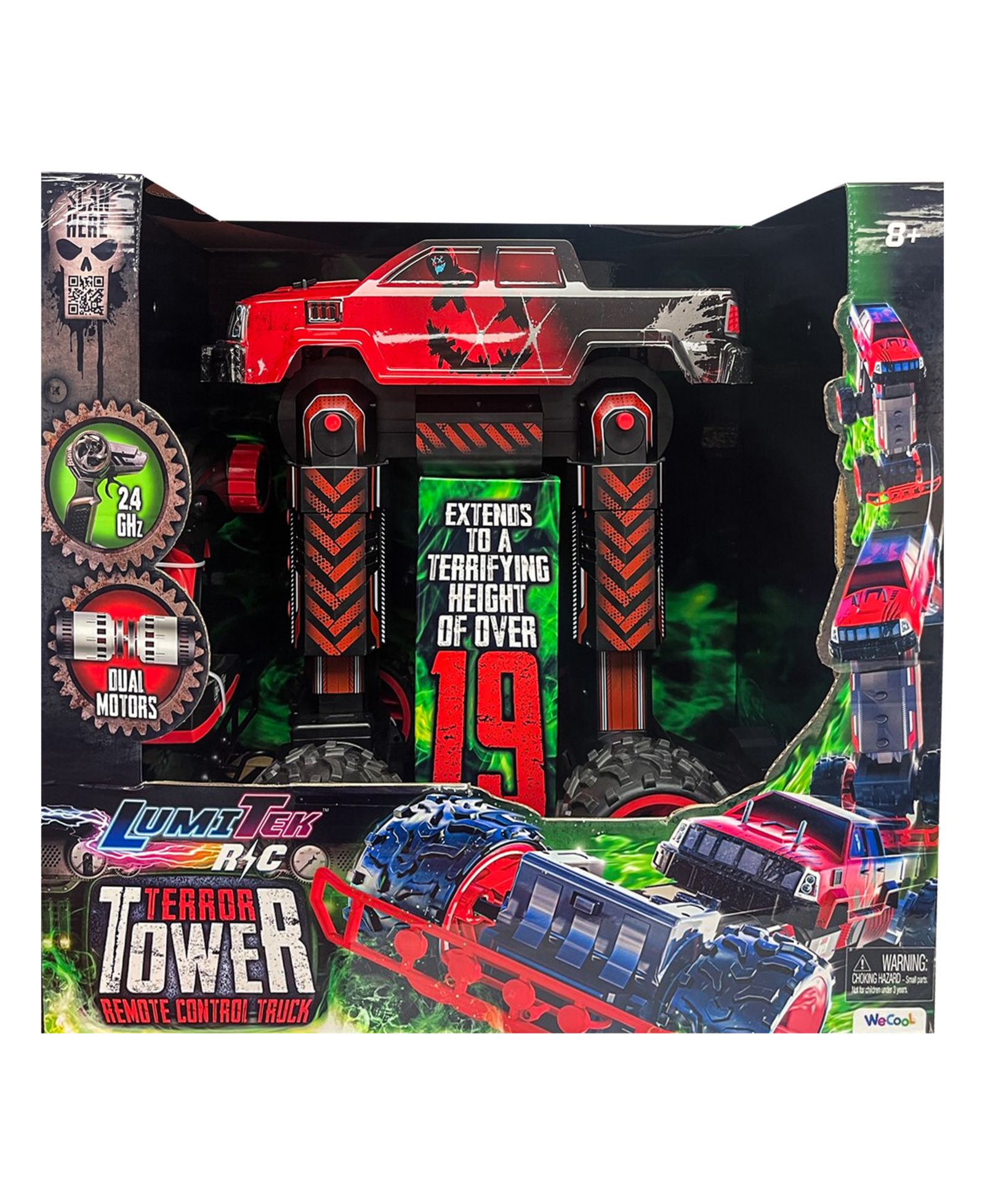LumiTEK Terror Tower 1:8 Динамичный монстр-трак с дистанционным управлением и регулируемой высотой