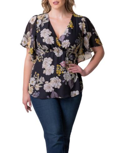 Midnight peony print