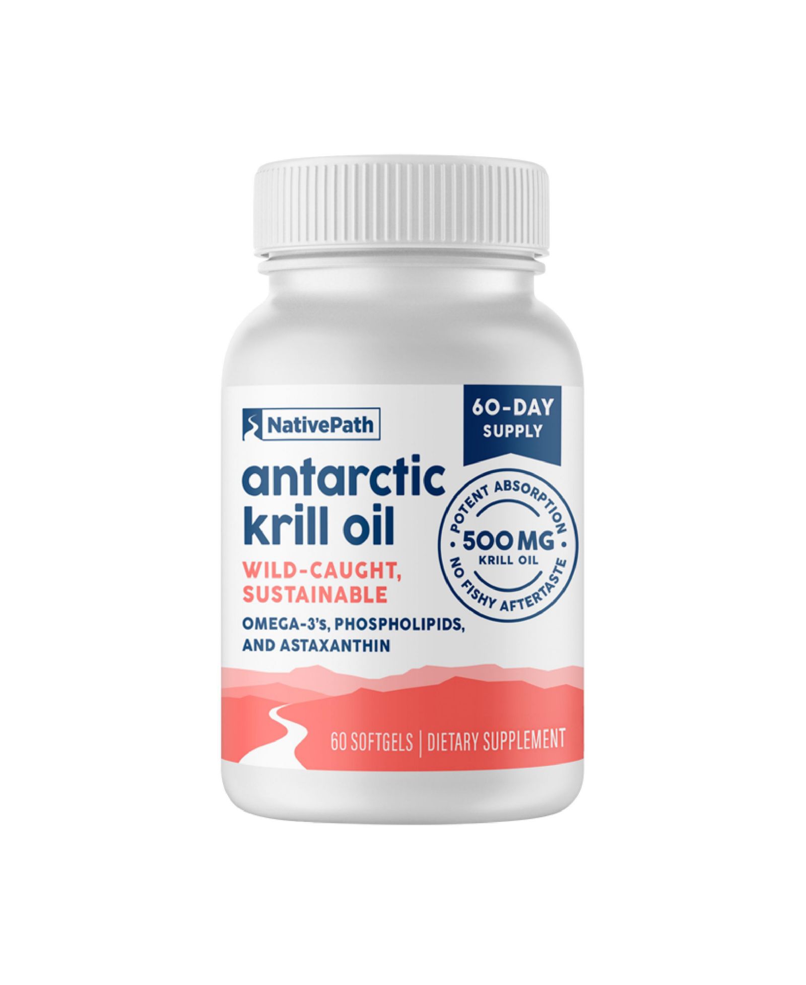 NativePath Масло антарктического криля - Omega 3, 500mg, 60 шт