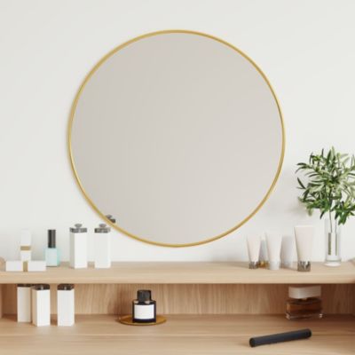 vidaXL настенное зеркало Gold 19.7" круглое