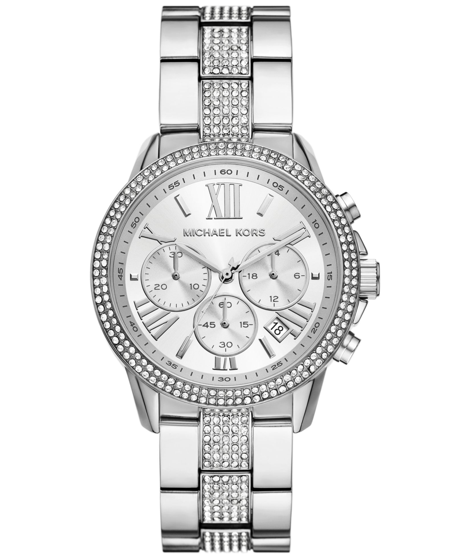 Женские часы Michael Kors Brynn Chronograph Stainless Steel 40mm