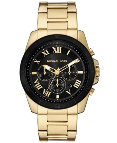 Мужские часы Michael Kors Alek Chronograph Gold-Tone 44mm