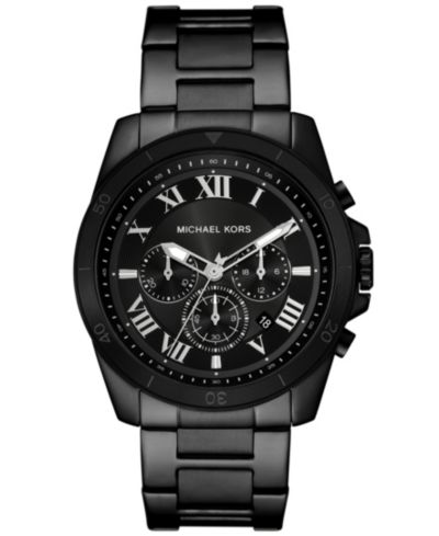 Мужские часы Michael Kors Alek Chronograph Black Stainless Steel 44mm
