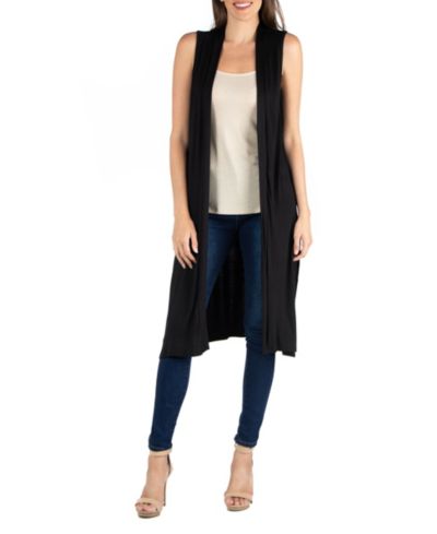 Кардиган-жилет 24seven Comfort Apparel Sleeveless Long with Side Slit