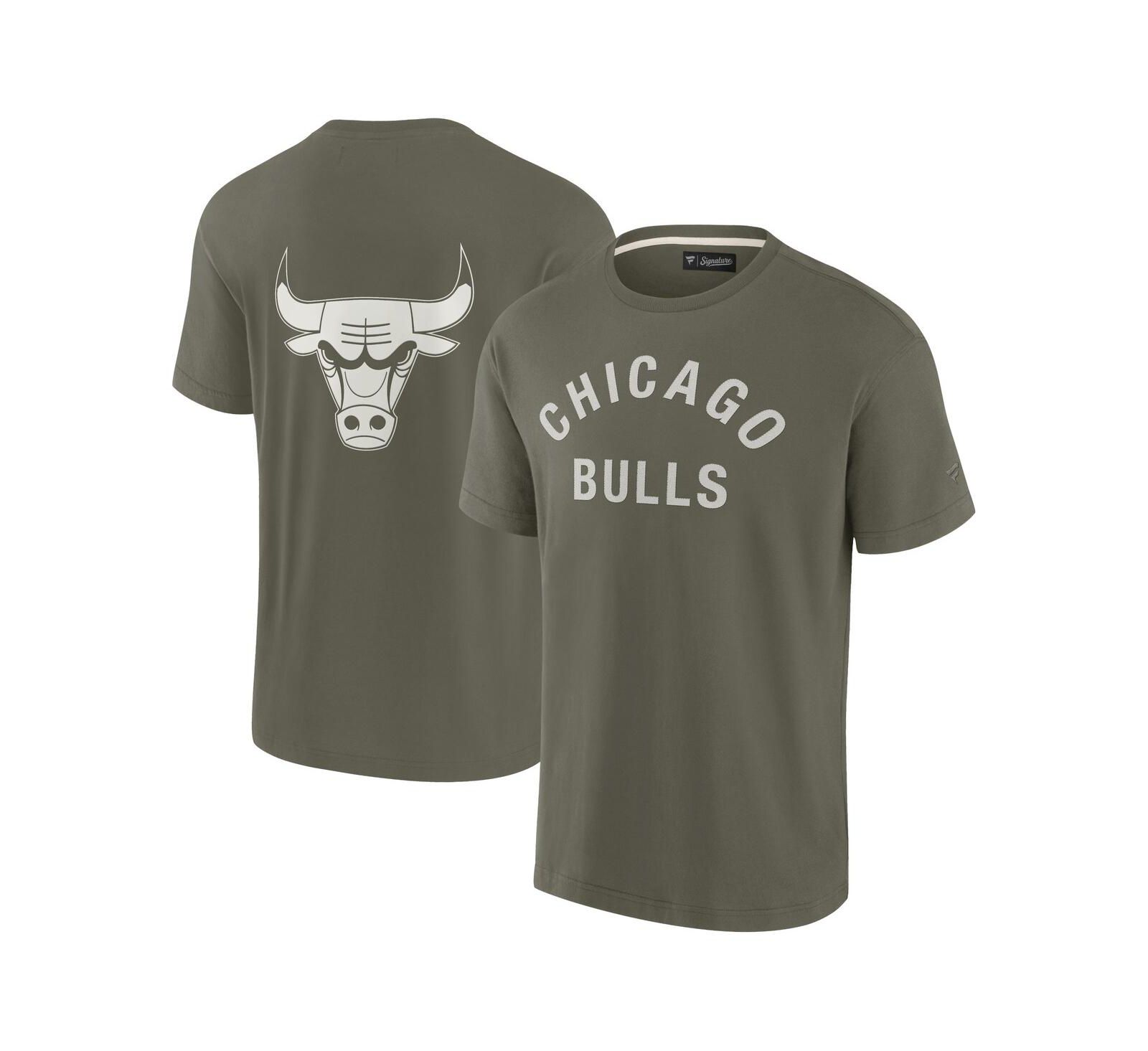 Футболка Fanatics Мужская и Женская Olive Chicago Bulls Elements Super Soft Short Sleeve