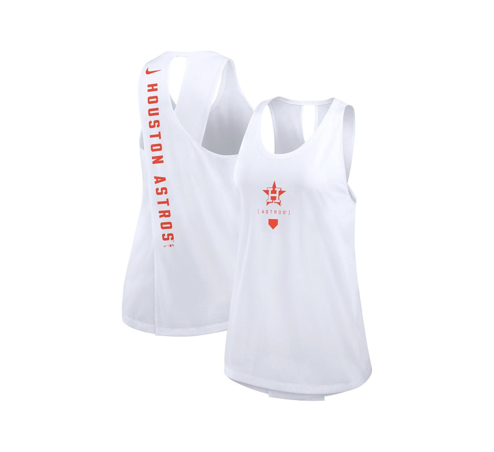 Женский топ Nike White Houston Astros Team Crossback