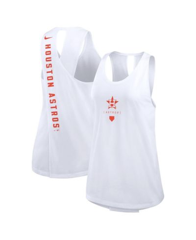 Женский топ Nike White Houston Astros Team Crossback