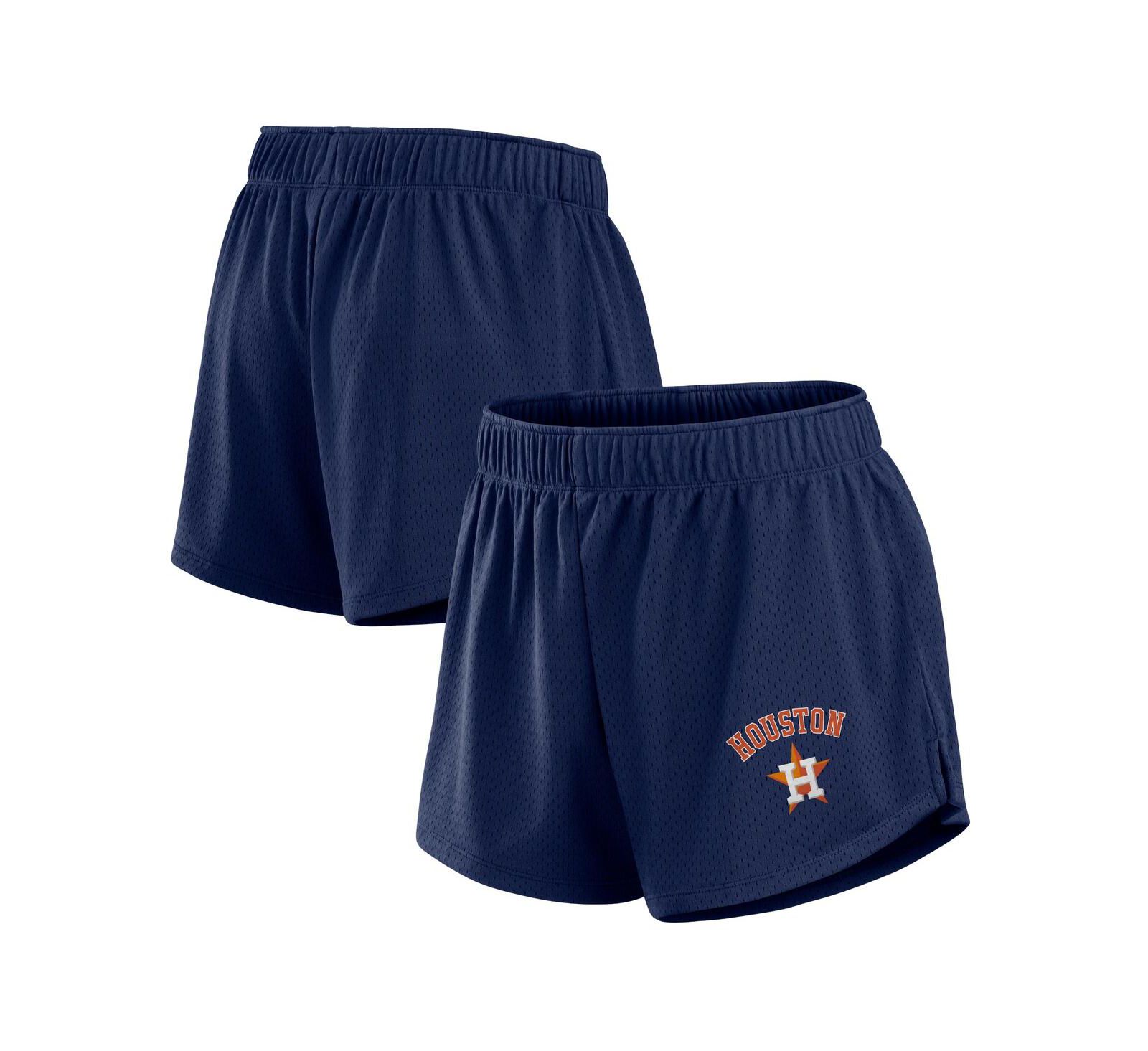 Шорты Fanatics Women's Navy Houston Astros Mesh