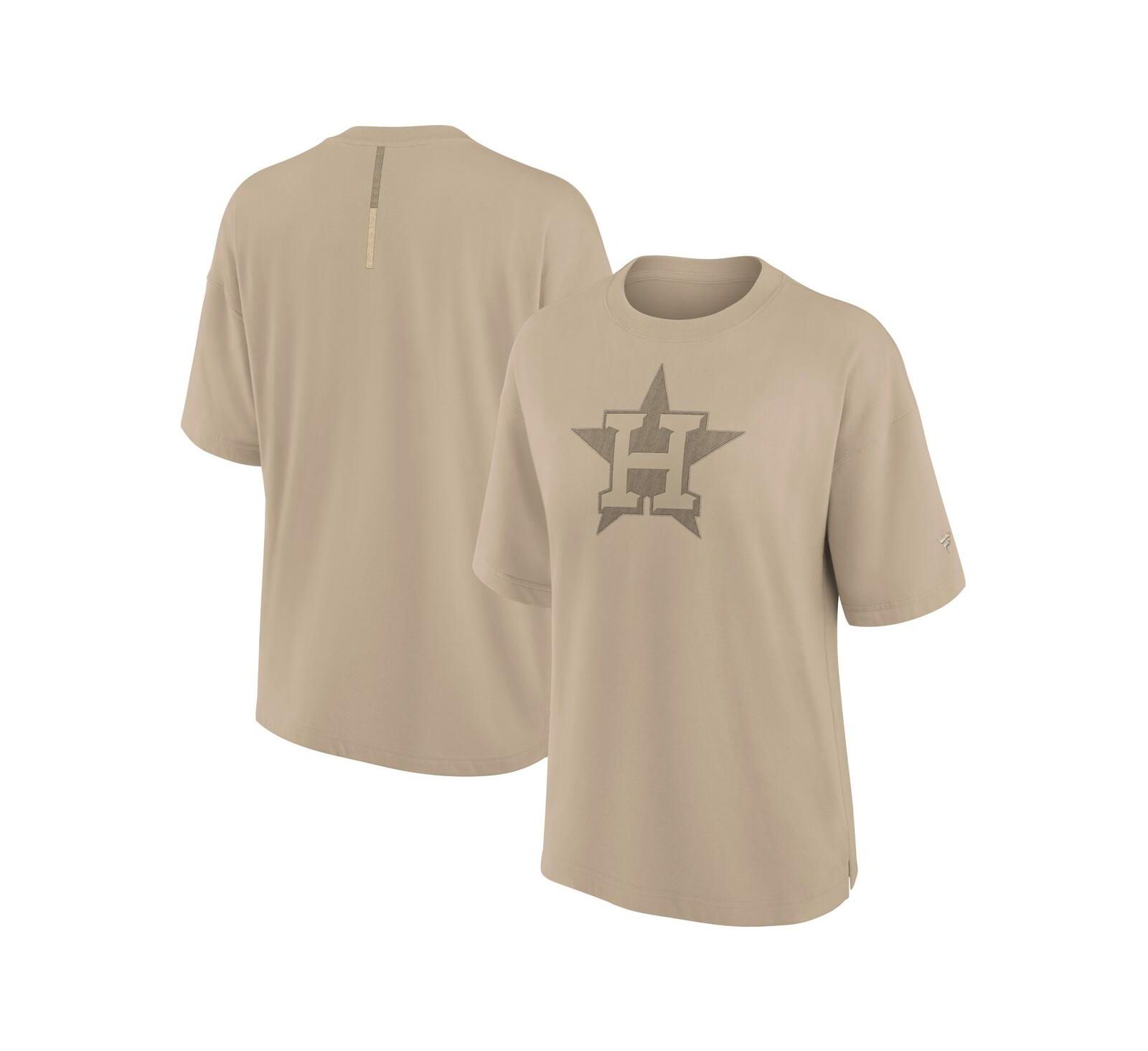 Fanatics Женская оверсайз футболка Houston Astros Elements, цвет хаки