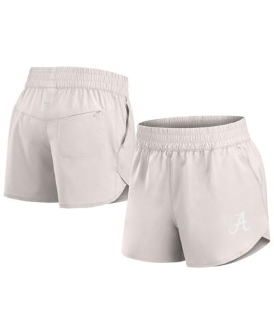 Женские шорты Fanatics Alabama Crimson Tide Studio Woven Vibe, кремовые