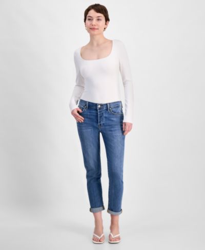 7 For All Mankind Women's Josefina Cuffed Skinny Jeans