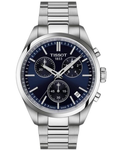 Мужские швейцарские часы Tissot PR 100, сталь, 40mm