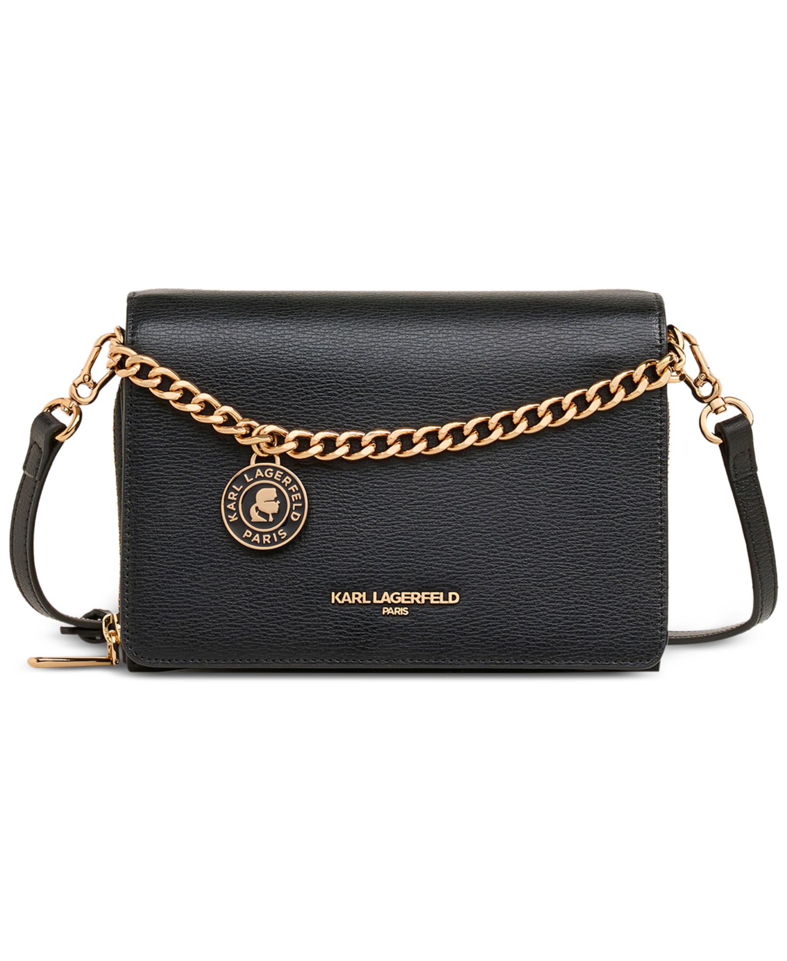 KARL LAGERFELD PARIS Lourdes Crossbody with Chain Strap