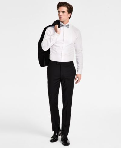 Мужские брюки для смокинга Calvin Klein Slim-Fit из смесовой шерсти