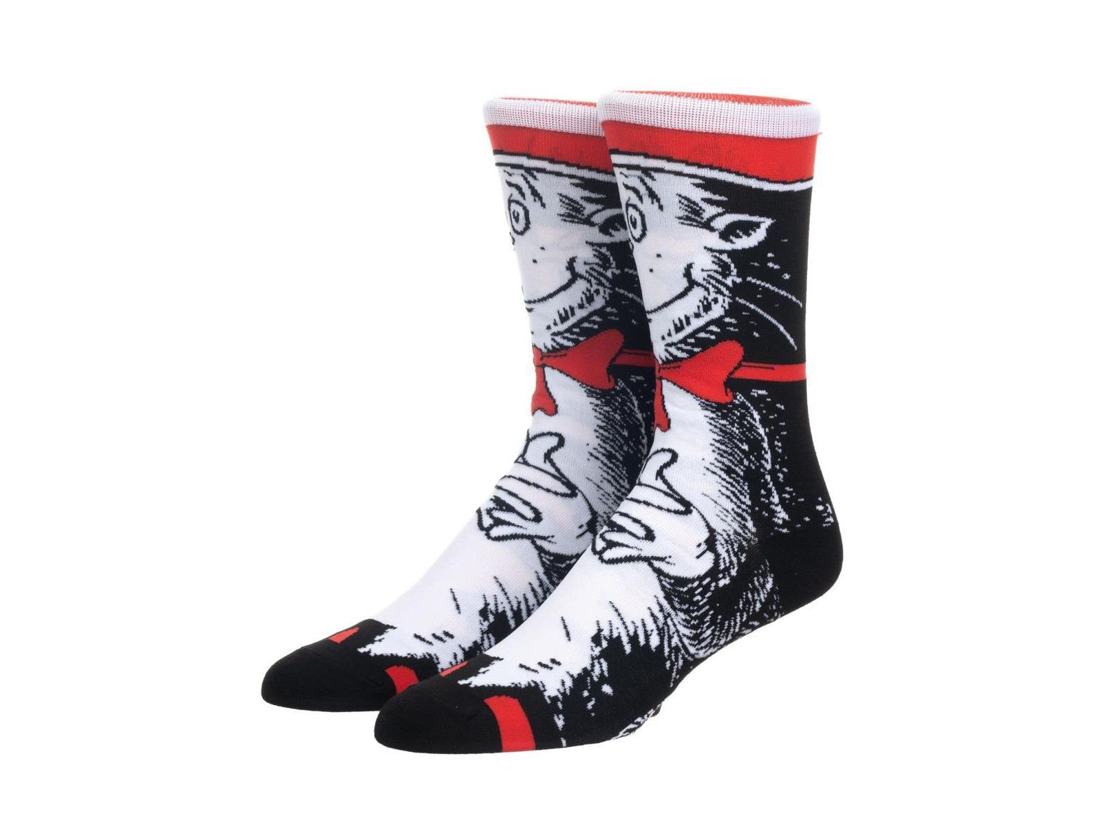 Носки Dr. Seuss Men's Dr Seuss Cat in the Hat 360 Character Crew