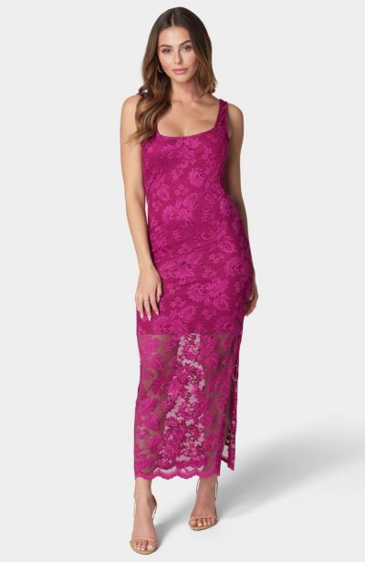 Женское платье Bebe Women's Marseille Lace Square Neck Tank