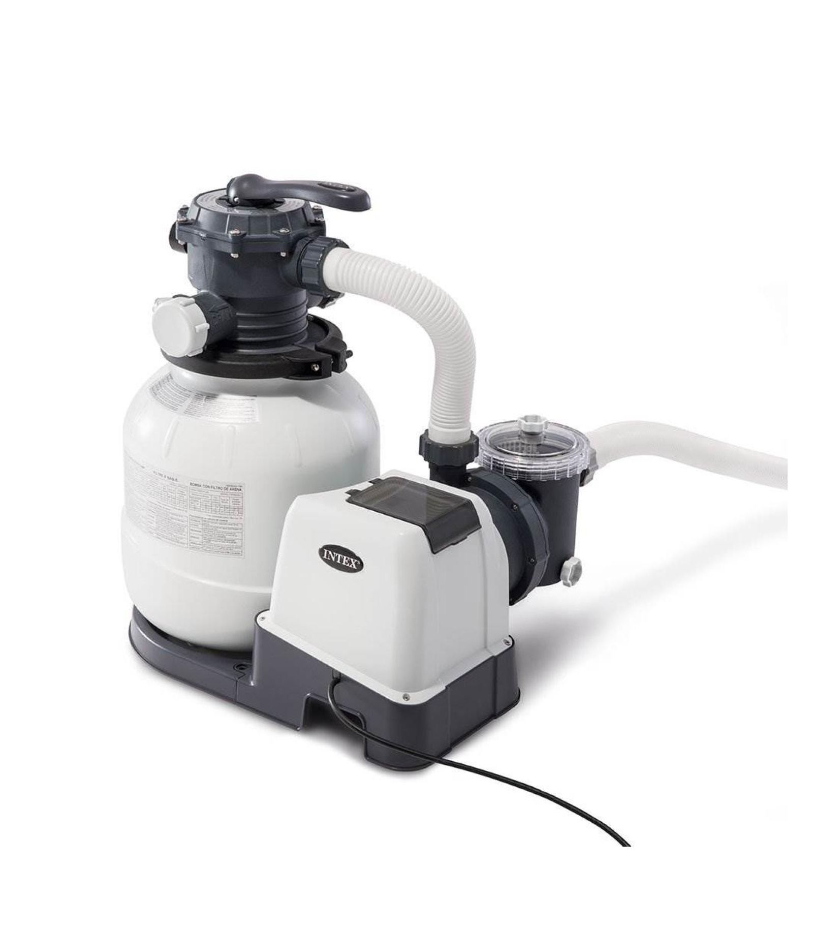 Intex 26645EG 2100 GPH Above Ground Pool Sand Filter Pump with Automatic Timer