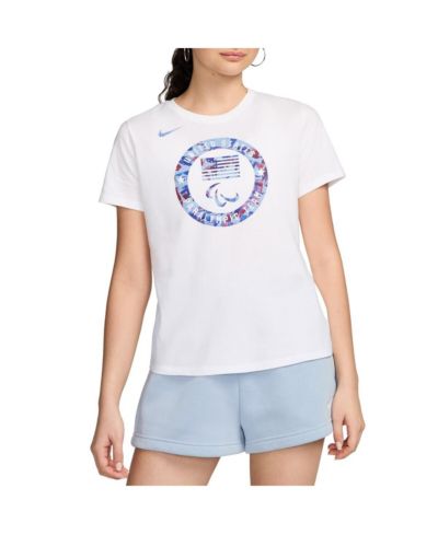 Nike Женская белая футболка U.S. Paralympics Puck Club