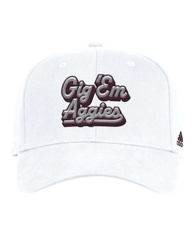 adidas Мужская кепка Chant Flex White Texas A&M Aggies