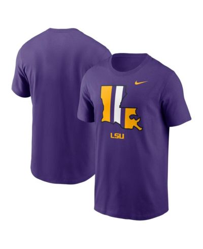 Мужская футболка Nike Purple LSU Tigers Legacy Alternate Logo