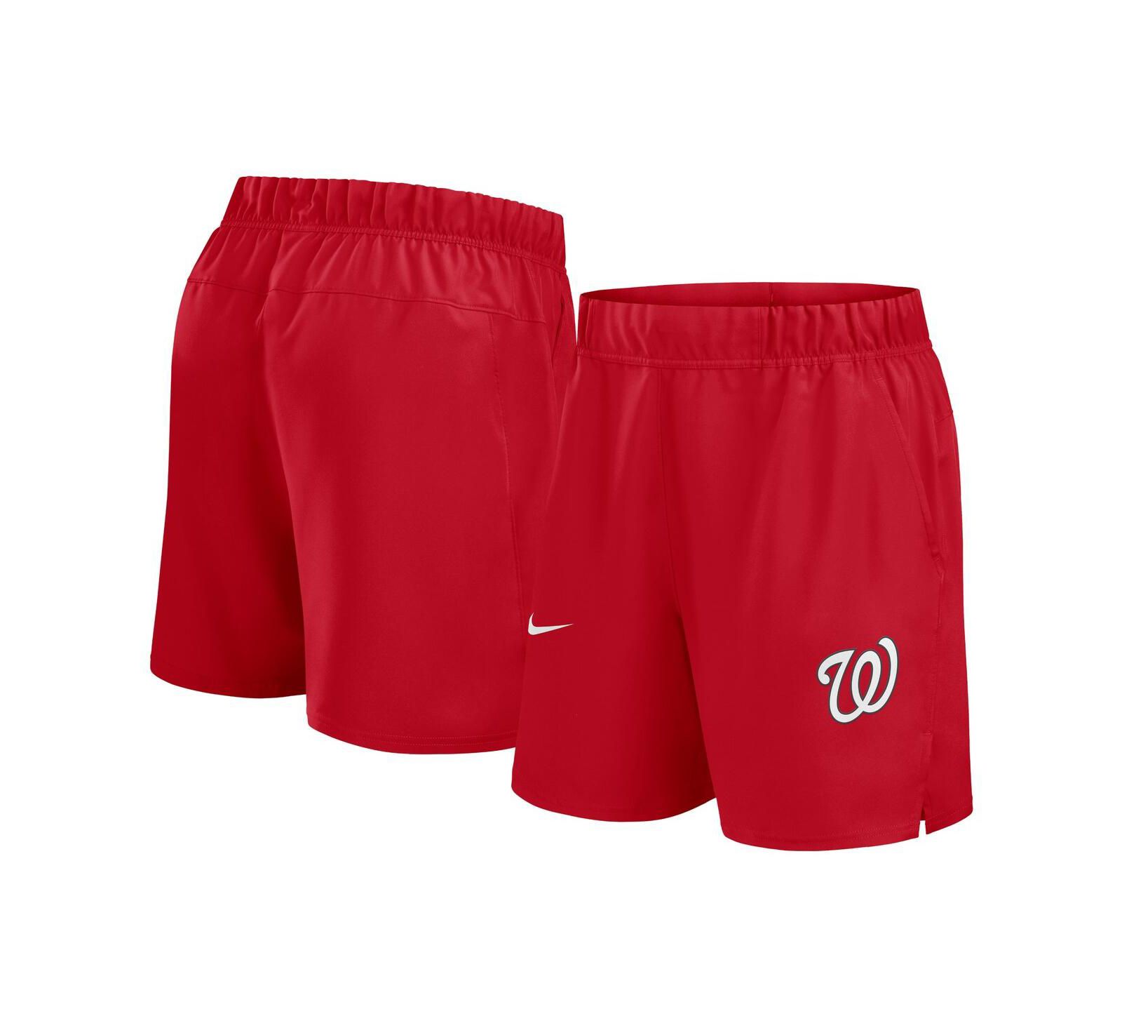 Nike Men's Red Washington Nationals Woven Victory Performance Shorts